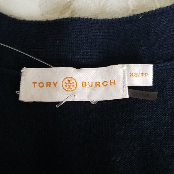 Tory Burch merino wool v neck cardigan NWOT - Picture 4 of 5